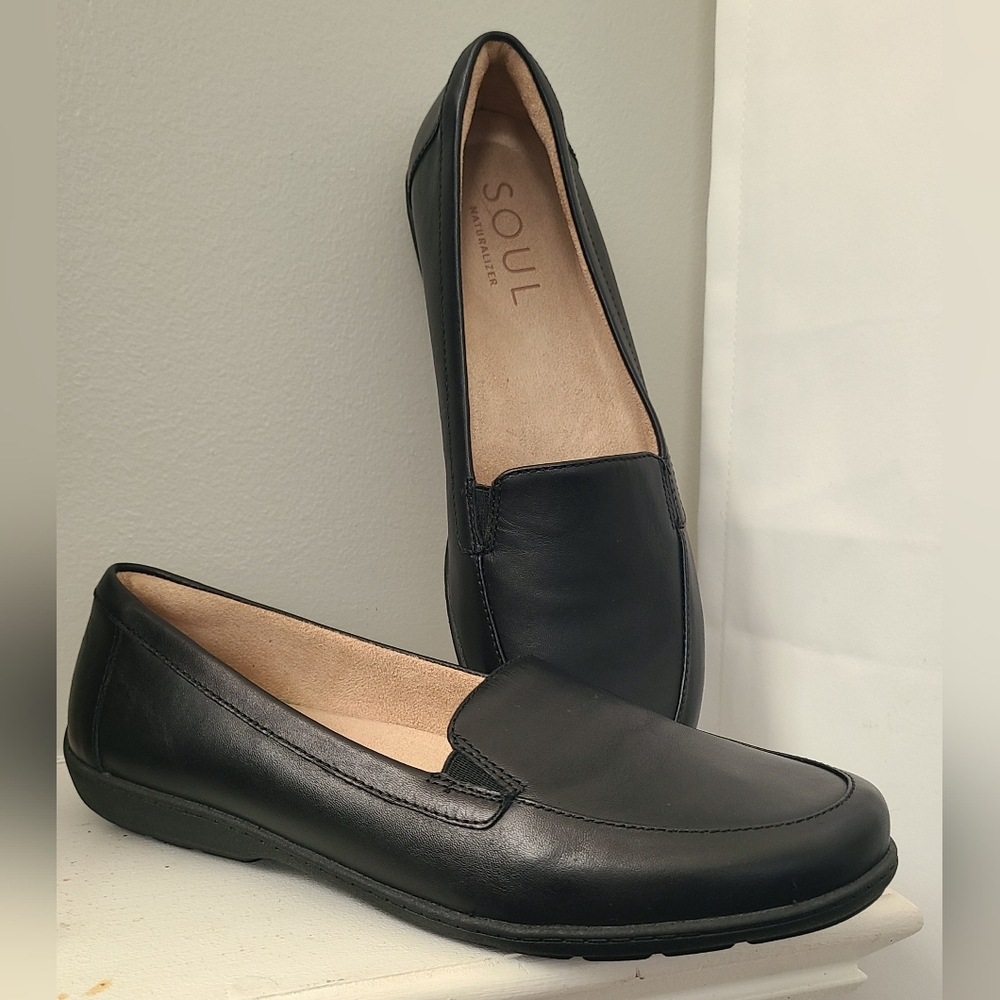 Soul Naturalizer Leather Loafers Womens Size 9w NEW